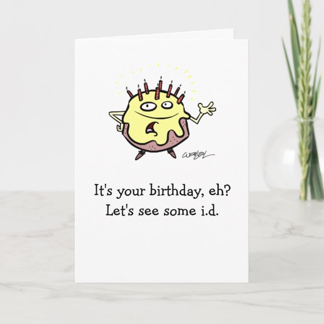 Tarjeta Torta de cumpleaños (Anverso)