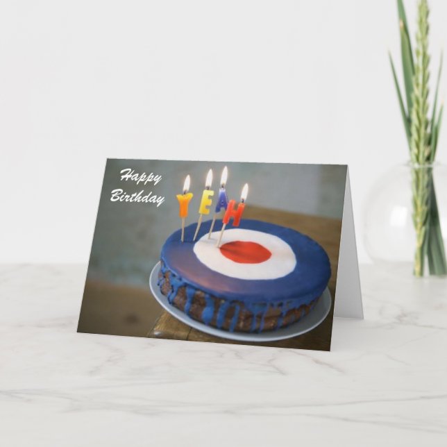 Tarjeta torta de cumpleaños (Anverso)