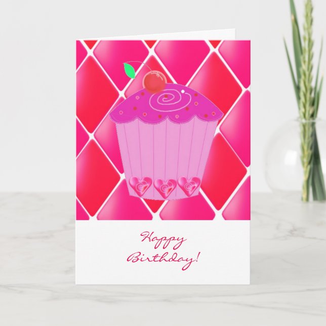 Tarjeta Torta de cumpleaños (Anverso)
