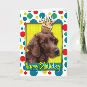 Tarjeta Torta de cumpleaños - asiento irlandés