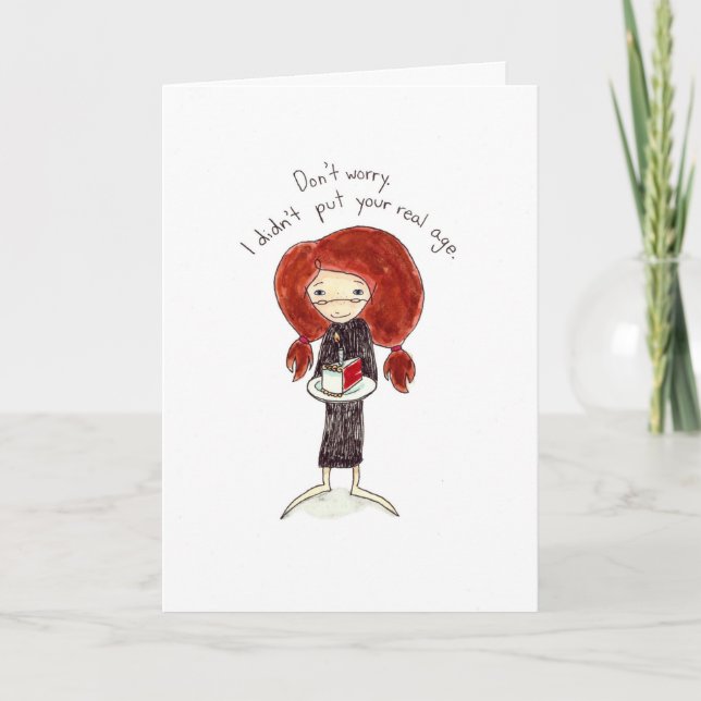 Tarjeta Torta de cumpleaños Card* (Anverso)