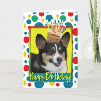 Tarjeta Torta de cumpleaños - Corgi