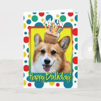 Tarjeta Torta de cumpleaños - Corgi - Owen