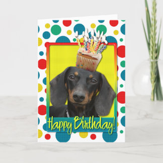 Tarjeta Torta de cumpleaños - Dachshund - Winston