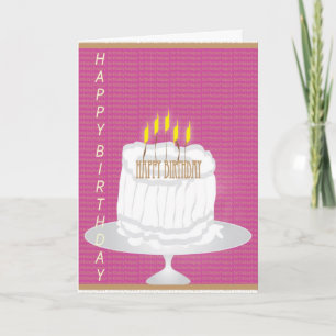 Tarjeta Torta de Cumpleaños Feliz