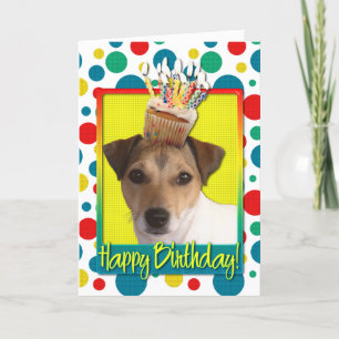 Tarjeta Torta de cumpleaños - Jack Russell