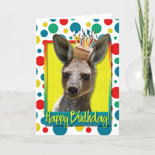 Tarjeta Torta de cumpleaños - Kangaroo