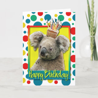 Tarjeta Torta de cumpleaños - Koala