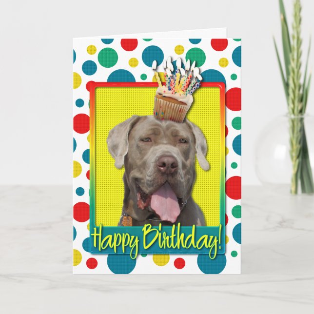 Tarjeta Torta de cumpleaños - Mastiff - Snoop (Anverso)