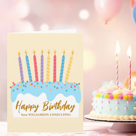 Tarjeta Torta de Cumpleaños Personalizada de Nuestra Ofici