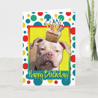 Tarjeta Torta de cumpleaños - Pitbull - Chica de Jersey