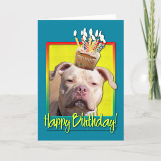 Tarjeta Torta de cumpleaños - Pitbull - Chica de Jersey