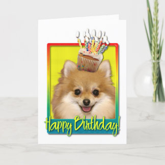 Tarjeta Torta de cumpleaños - Pomerania