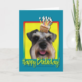 Tarjeta Torta de cumpleaños - Schnauzer