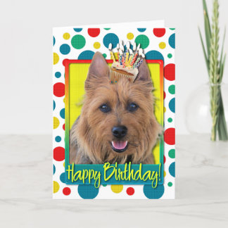 Tarjeta Torta de cumpleaños - Terrier australiano