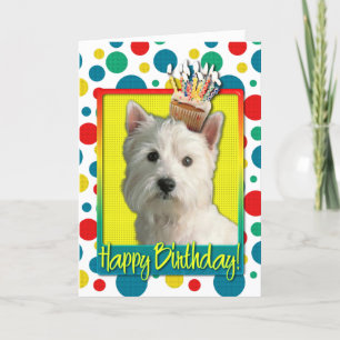 Tarjeta Torta de cumpleaños - West Highland Terrier