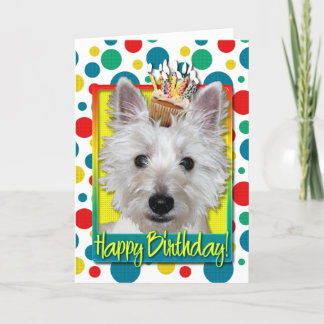 Tarjeta Torta de cumpleaños - Westie - Tanque