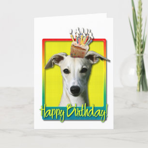 Tarjeta Torta de cumpleaños - Whippet