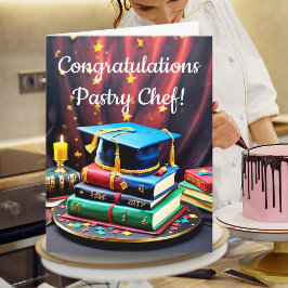 Tarjeta Torta de Graduación de Pastelero