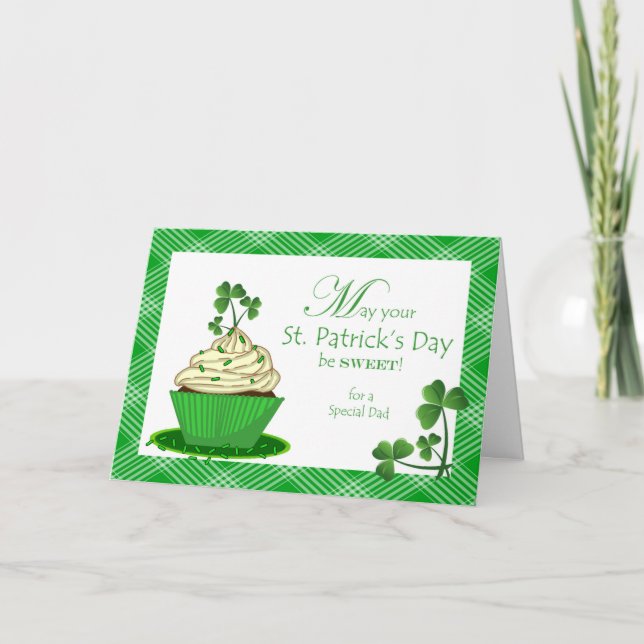 Tarjeta Torta de San Patricio para papá (Anverso)
