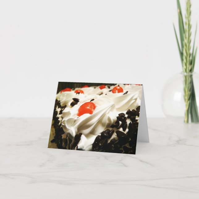 Tarjeta Torta del bosque negro (Anverso)
