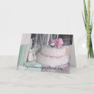 Tarjeta Tortas de diseñador decadentes Felicitaciones