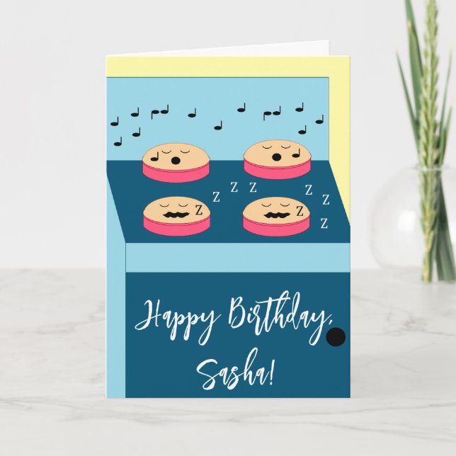 Tarjeta Tortas Esperando - Hora de Glaseado: Cumpleaños en (Anverso)