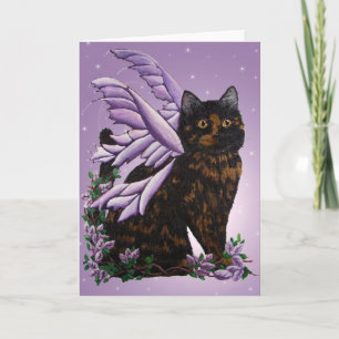 Tarjeta Tortie Fairy Cat