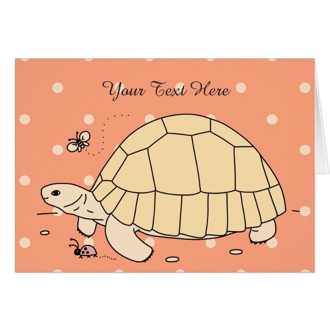 Tarjeta Tortoise personalizable Plowshare (Anverso (Horizontal))