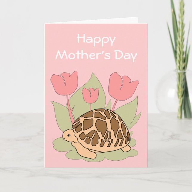 Tarjeta Tortoise Star del Día de la Madre personal (Anverso)