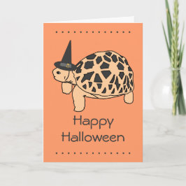 Tarjeta Tortoise Witch Halloween (tortoise 2 estre