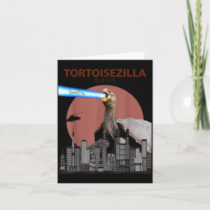 Tarjeta Tortoisezilla _ Tortuga Divertida