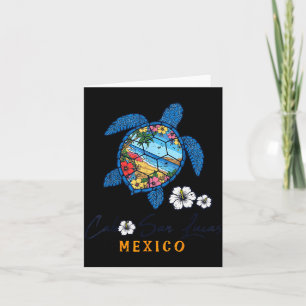 Tarjeta Tortuga Cabo San Lucas México Vacaciones Verano Ho