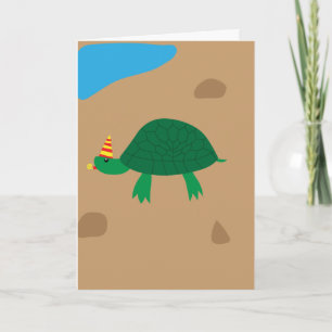 Tarjeta Tortuga caprichosa, toma un cumpleaños maravilloso