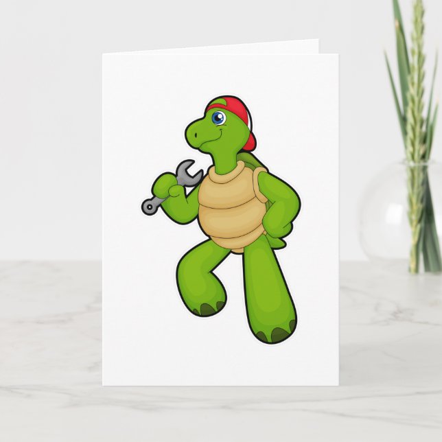 Tarjeta Tortuga como mecánica con llave y tapón (Anverso)