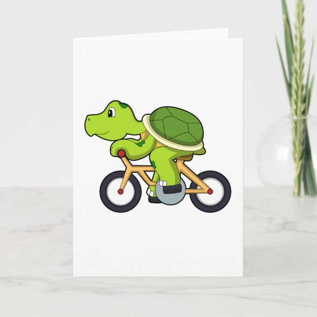 Tarjeta Tortuga con bicicleta.PNG (Anverso)