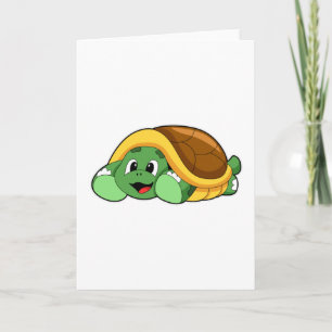 Tarjeta Tortuga con caparazón como manta