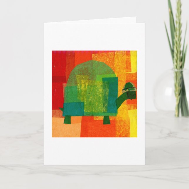 Tarjeta Tortuga con casco del ejército (Anverso)