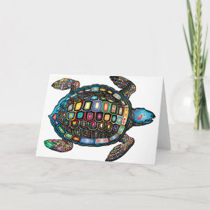 Tarjeta Tortuga de color