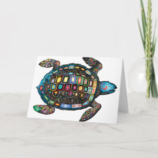 Tarjeta Tortuga de color