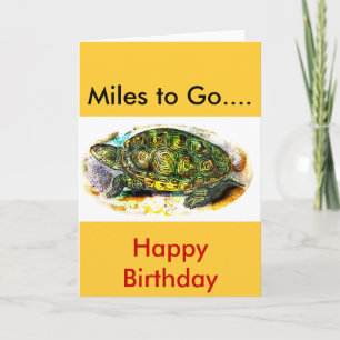 Tarjeta tortuga de la tortuga acuática de diamondback de