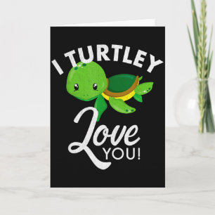 Tarjeta Tortuga del Día de San Valentín Adorable Me Encant