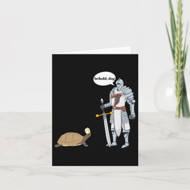 Tarjeta Tortuga Divertida Perro Que Lleva Un Sombrero De S (Anverso)