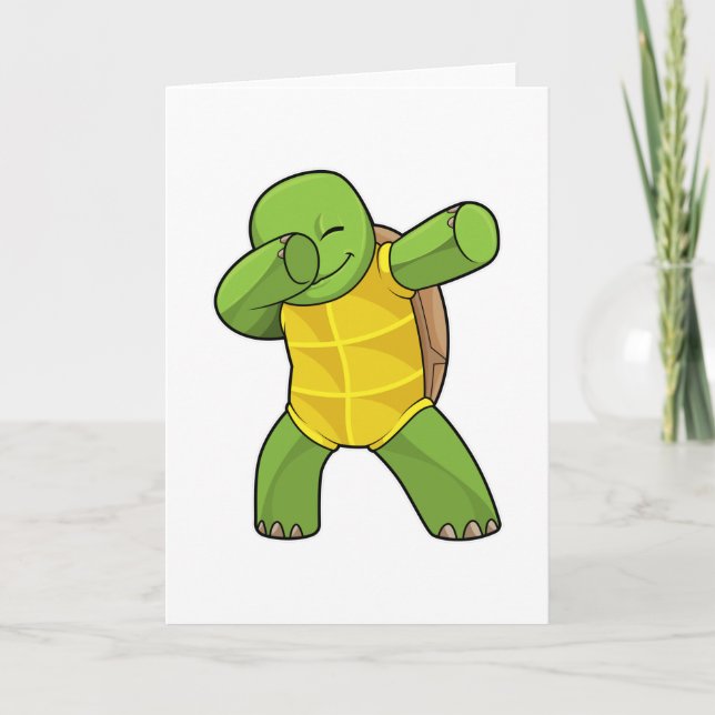 Tarjeta Tortuga en Dab de baile Hip Hop (Anverso)