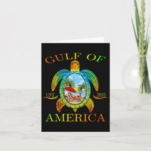 Tarjeta Tortuga Graciosa Del Golfo De Estados Unidos Este