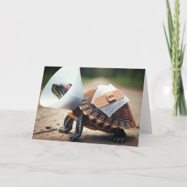Tarjeta Tortuga Herida Con Bandas
