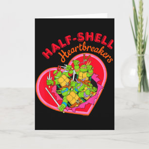 Tarjeta Tortugas Ninja Adolescentes Valentines Corazón Rot