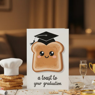 Tarjeta Tostada Adorable Castigo de Graduación Felicitacio