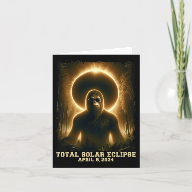Tarjeta Total Abril 8 2024 Eclipse solar total (Anverso)