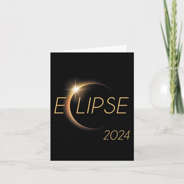 Tarjeta Total América 04 08 24 Eclipse solar total 2024 (Anverso)